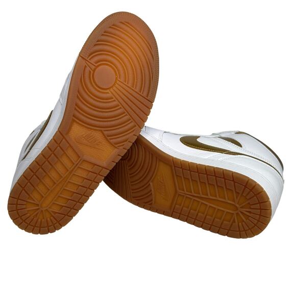 💎✨NEW IN BOX✨💎NIKE Air Jordan 1 Retro HIgh OG (GS) Mettalic Gold - Picture 7 of 7